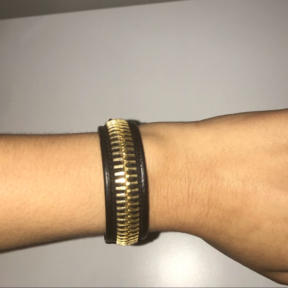 Burberry Leather & Gold Bracelet